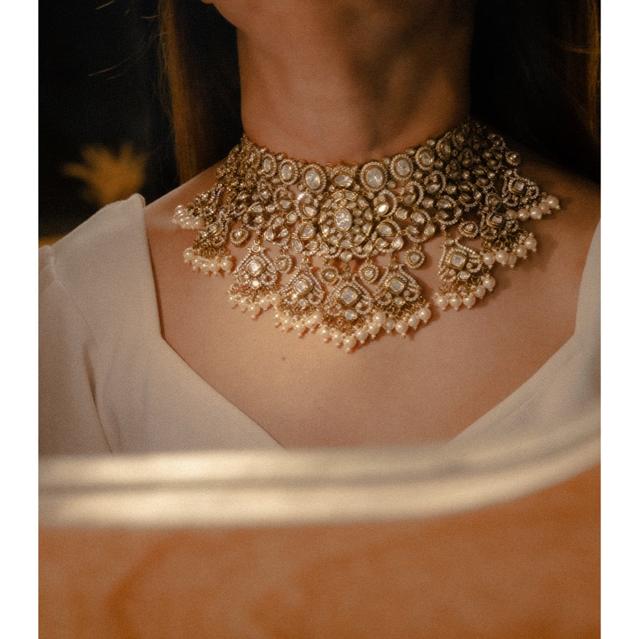 Sidra Polki Full Choker