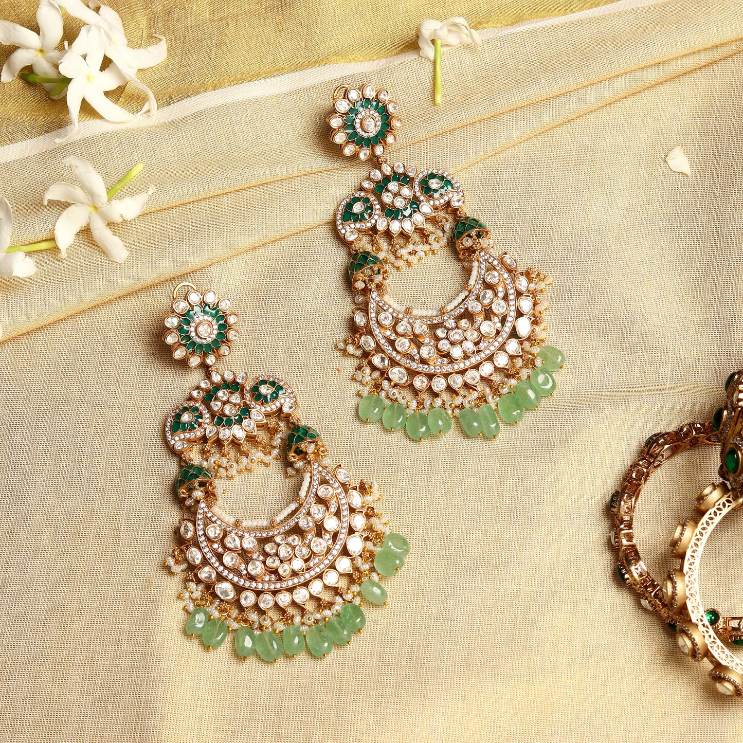 Rekha Moissanite Earrings