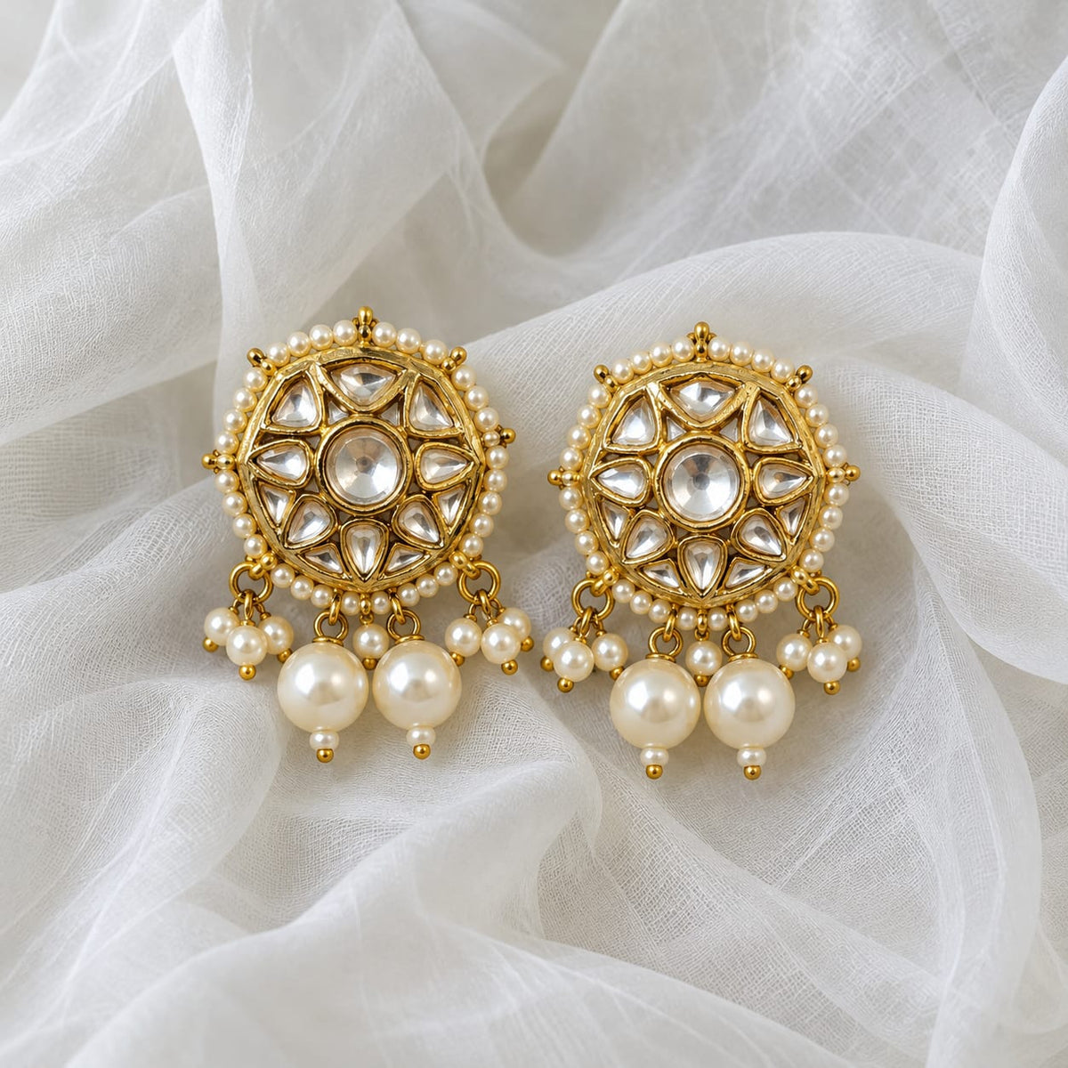 Kundan stud Earring