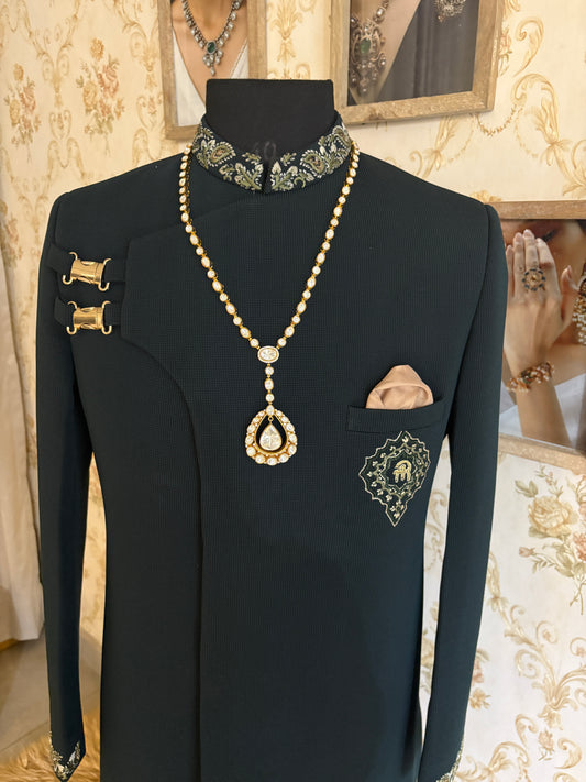 Gold Plated Moissanite Polki Haar