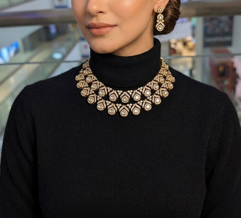 Shanaya Polki Layered Collar Necklace