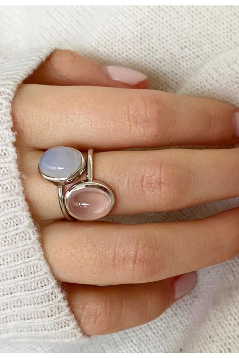 Serene Blush Rings