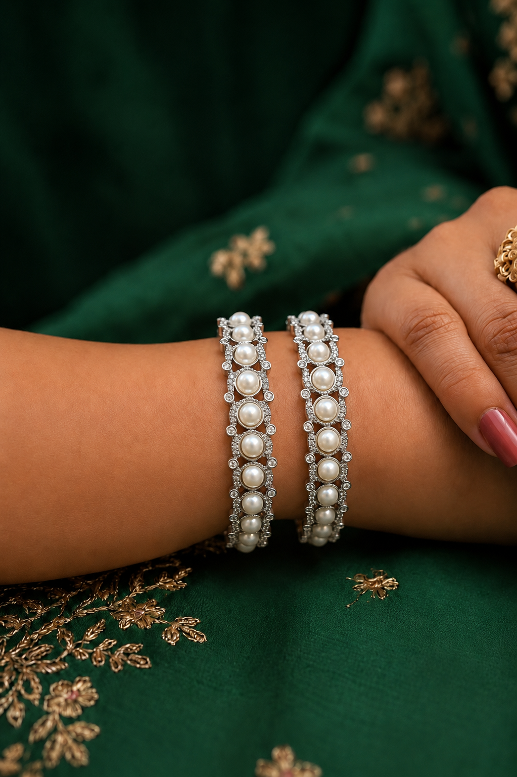 Pearl Arch Bangles