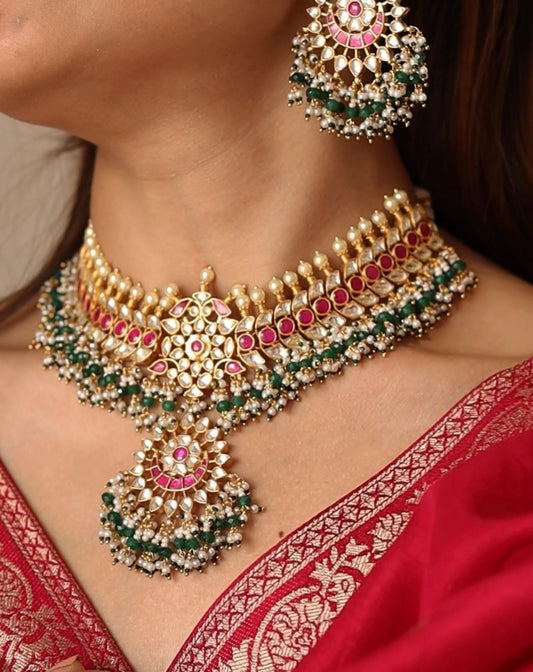 Ishq Kundan Collar Necklace