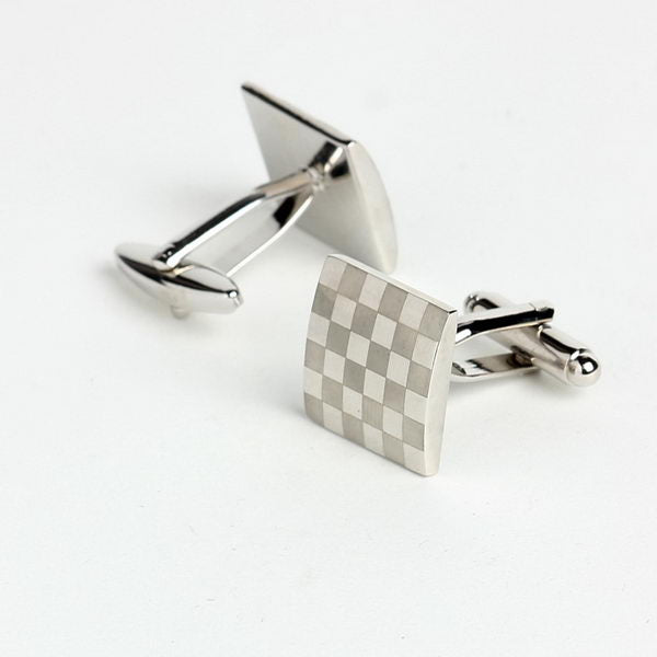 Black Polka with Jaunty Grey Pocket Square