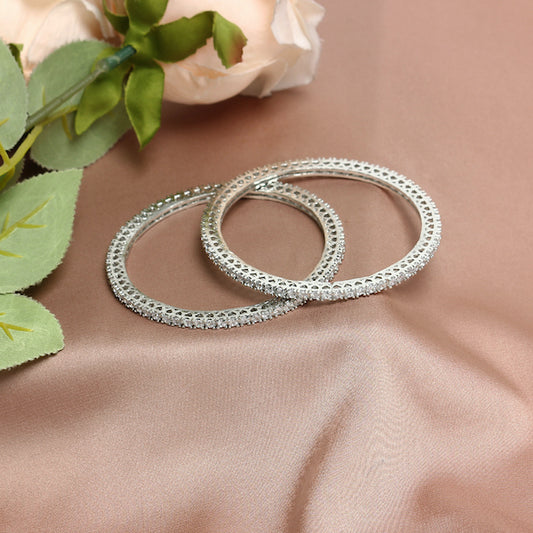 Nikhar Single Line in White