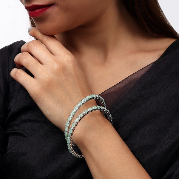 Aanya Mint AD Bangles