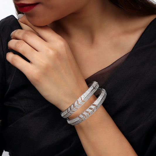 Kavya Patterned AD Bangles