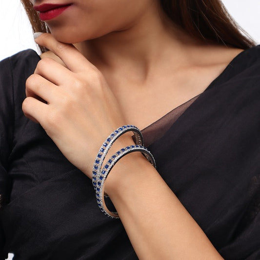 Advika Blue AD Bangle