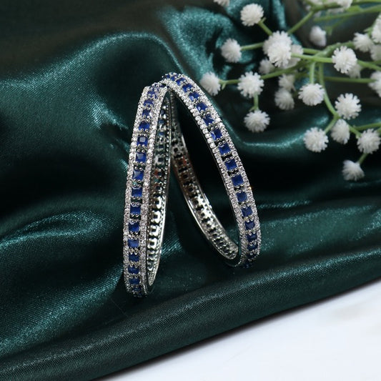 Advika Blue AD Bangle