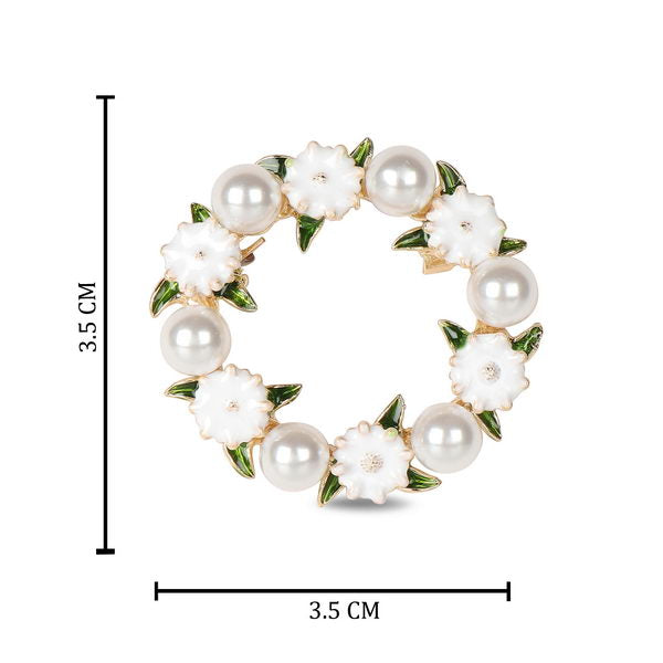 Flower and Pearl in Round