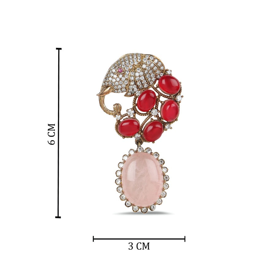 Hathi in Ruby and Pink