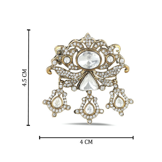 Vedic Polki Brooch