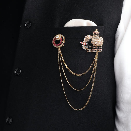 Royal Hathi with Ruby Polki