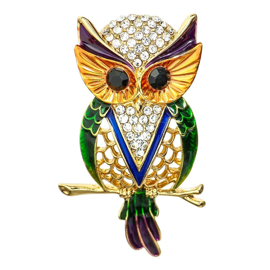 Multi Owl with Green Stud