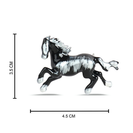 Black Galloping Horse