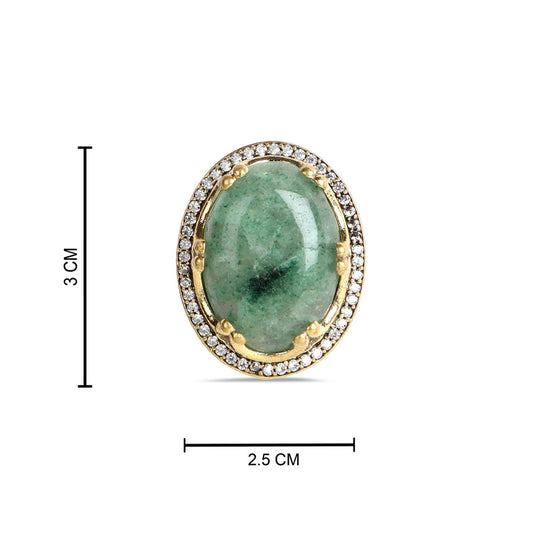 Green Stud Brooch