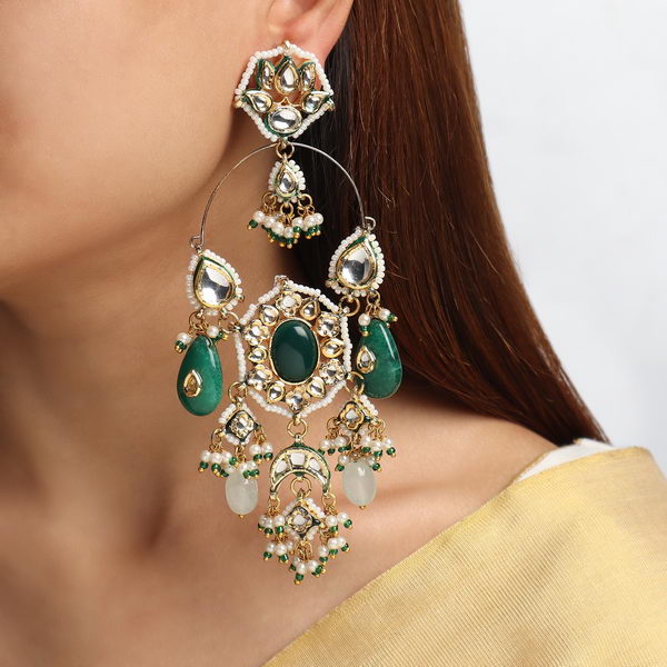 Shazia ChandBali in Green