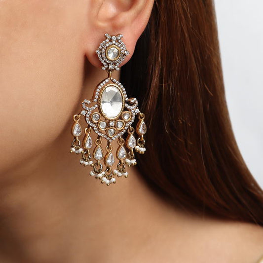 Polki Chandelier Earrings