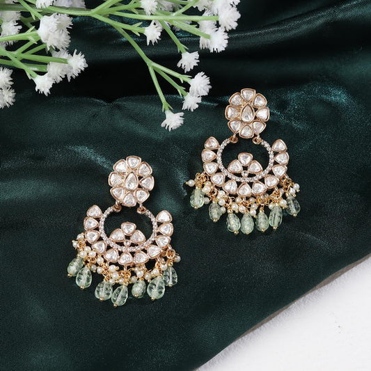 Polki ChaandBali in Mint