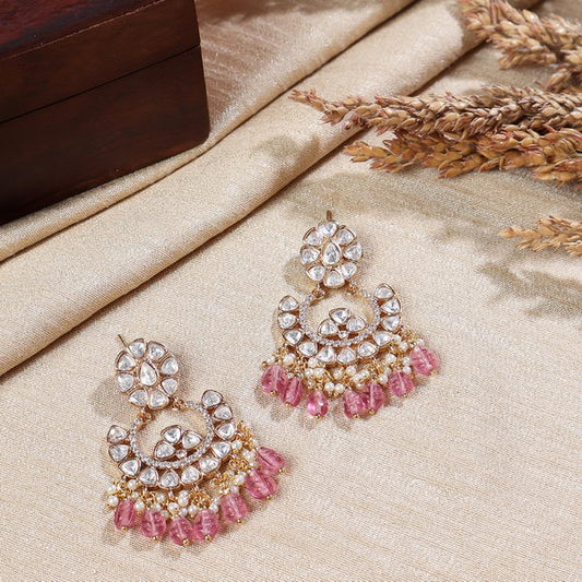 Polki ChaandBali in Ruby