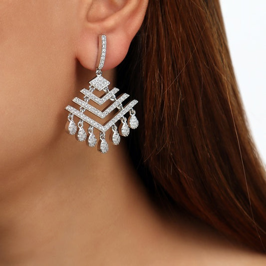 Frame Style AD Earrings