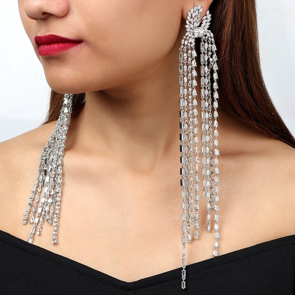 AD Raindrops Tassle Earring