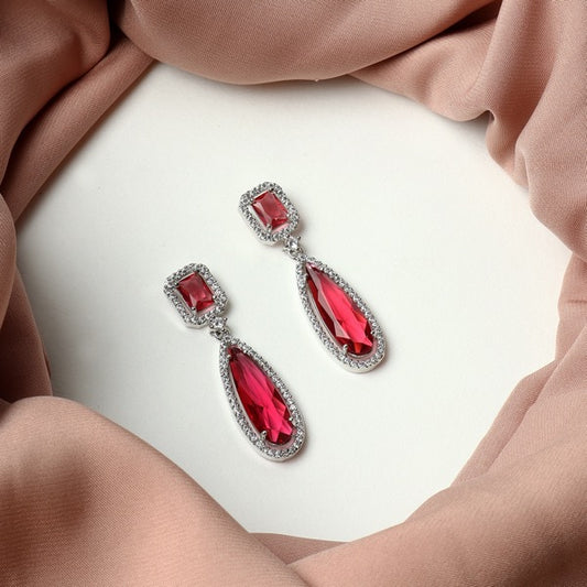 Ella Earrings in Ruby