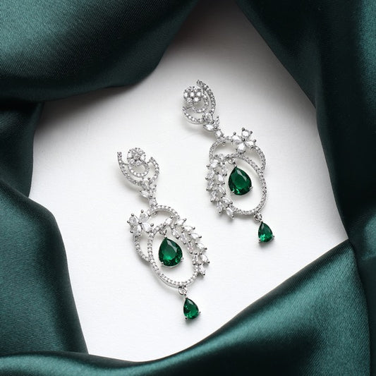 Alice Earrings in Green