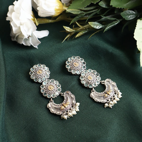 Snigdha Earrings in Mint