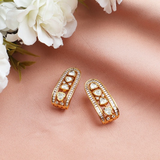 Half Bali in Polki Gold