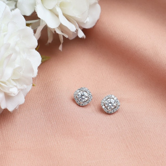 Abby Round Solitaire in Square