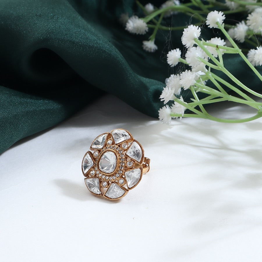 Ruvasa Polki Ring