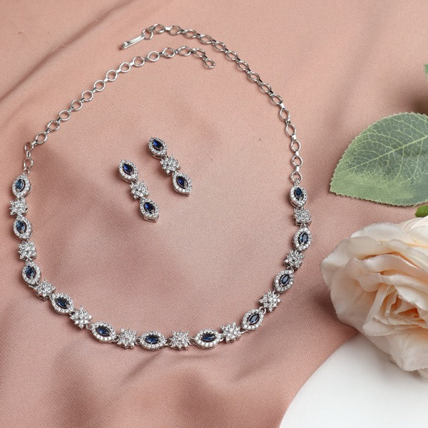 Nora AD Necklace in Blue