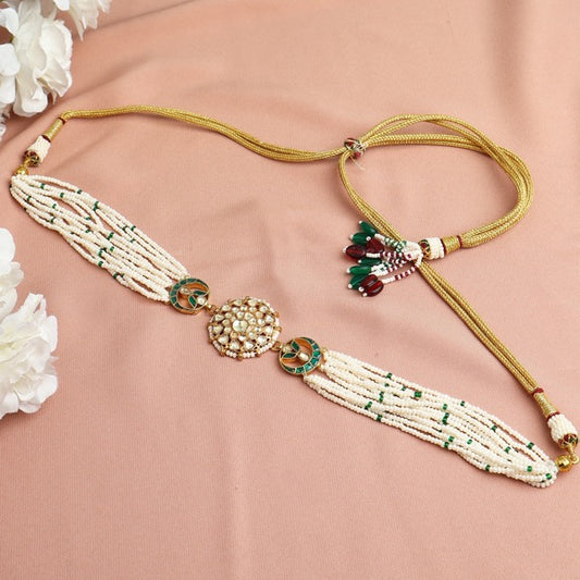 Ramaya Pachi Kundan Choker