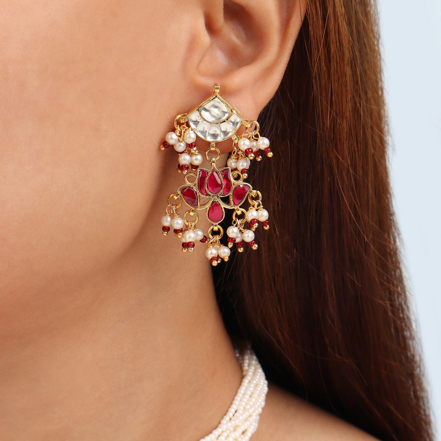 Harshali Red Pachi Choker