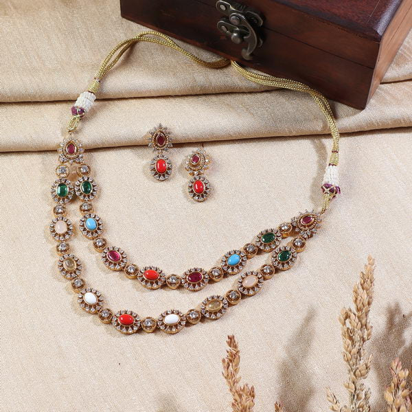Zahra Navrattan Double Line Necklace