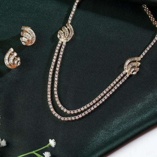 Ada AD Double Line in Gold