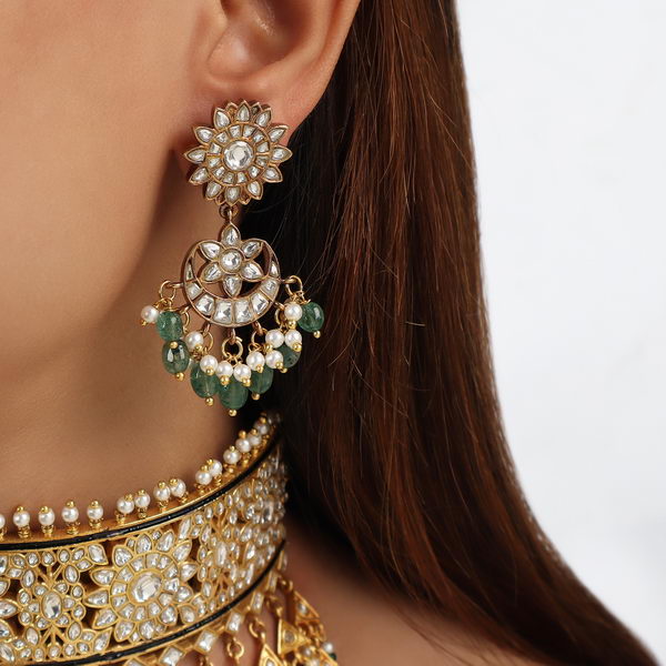Alisha Kundan Tassle Choker