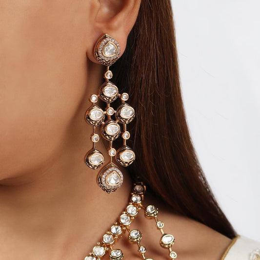 Noor Polki Tassle Necklace