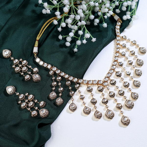 Noor Polki Tassle Necklace