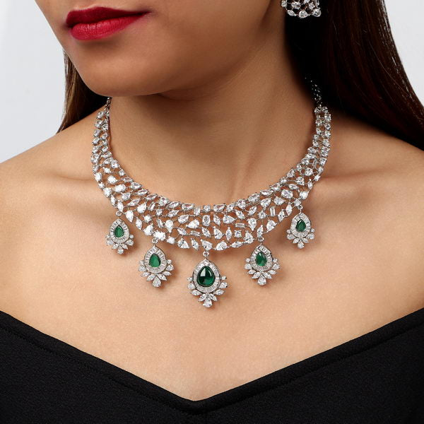 Natalie AD Set with Green Drops