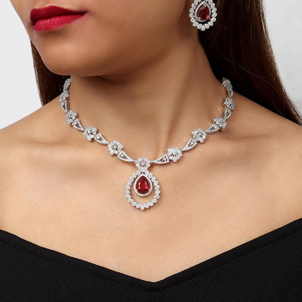 Atarah NeckPiece in Ruby