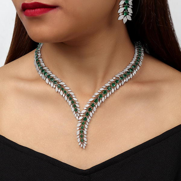 Naomi AD Set in Emerald Green
