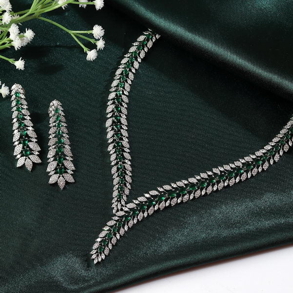 Naomi AD Set in Emerald Green