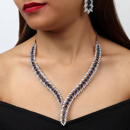 Naomi AD Set in Sapphire Blue