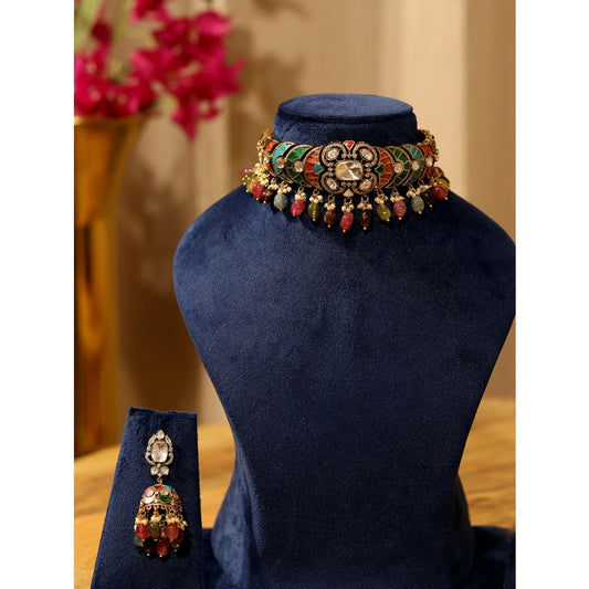 Pranika Navratan Modern Choker
