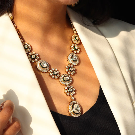 Aish Moissanite Polki Necklace