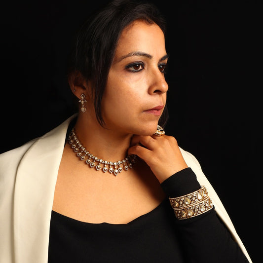 Saira Moissanite Polki Necklace