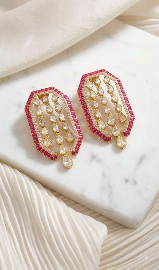 Kiara Moissanite Drop Earrings